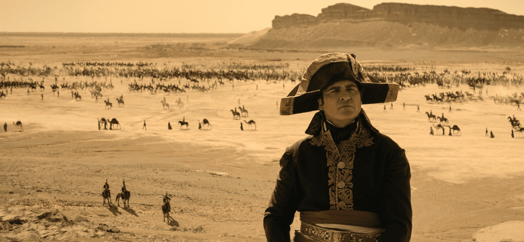 CREDIT_APPLE_NAPOLEON_FEATURED Joaquin Phoenix as Napoleon in Napoleon (2023).
