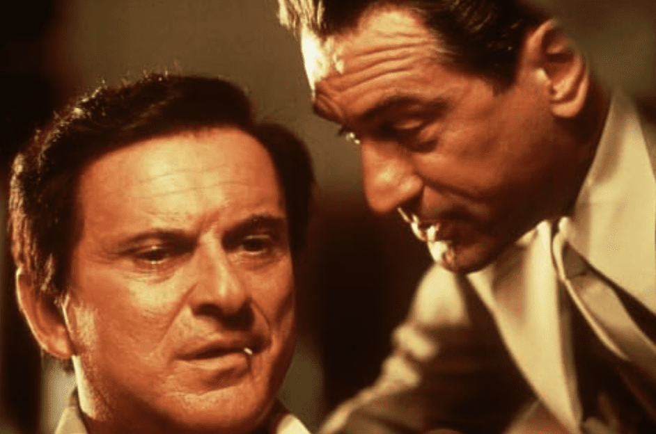 Robert De Niro and Joe Pesci star in Martin Scorsese’s sprawling, neon-soaked masterpiece Casino (1995), a meticulous examination of the rise and fall of mob-controlled Las Vegas.