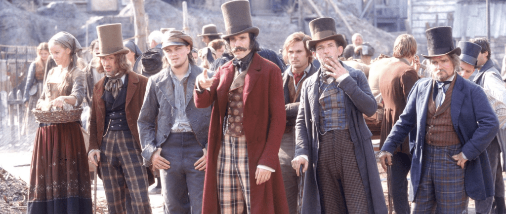 Daniel Day-Lewis delivers a terrifyingly iconic performance as Bill "The Butcher" Cutting in Martin Scorsese's historical epic Gangs of New York (2002). Photo courtesy of Miramax Films / Touchstone Pictures. All Rights Reserved.